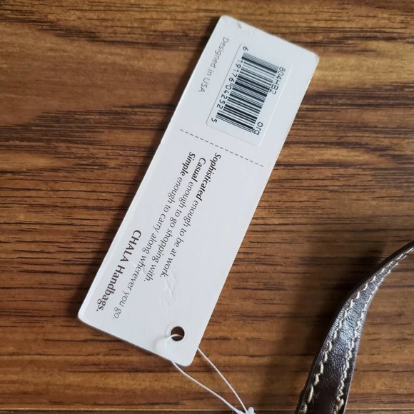 Chala Embroidered Bag with Button Flower Decor Orange Wristlet Purse New NWT - Picture 4 of 8